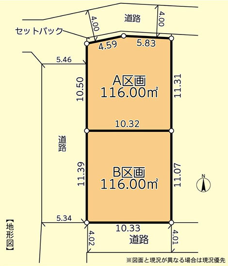 地図（酒匂1丁目分譲地）
